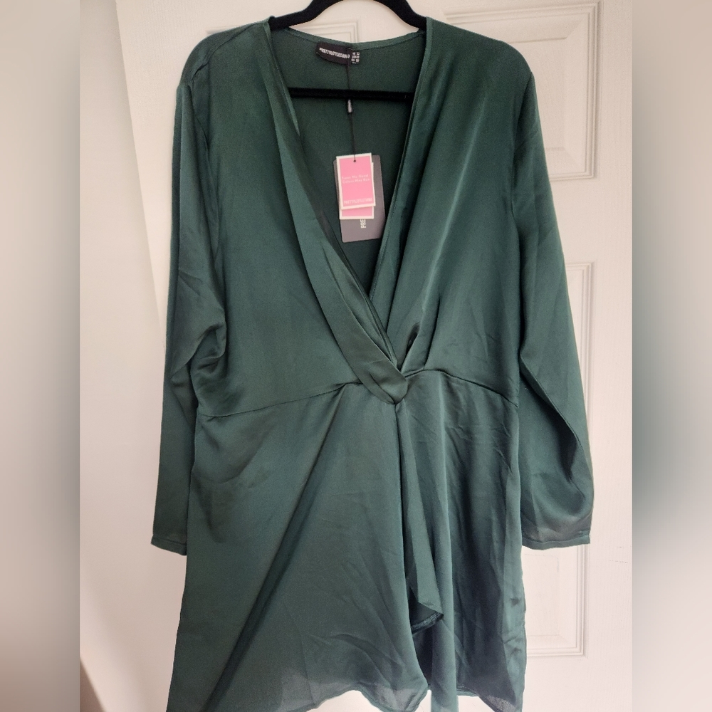 Satin dress pretty little things plus